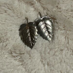 Silver Leaf Earrings